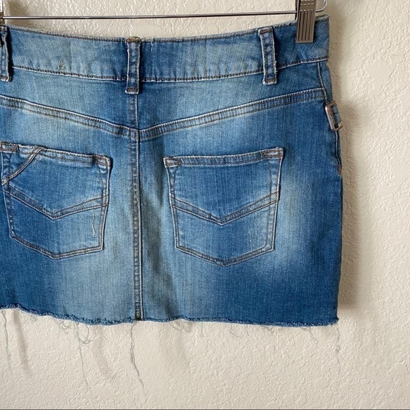 Zadig & Voltaire denim cutoff mini skirt sz small - Picture 7 of 13